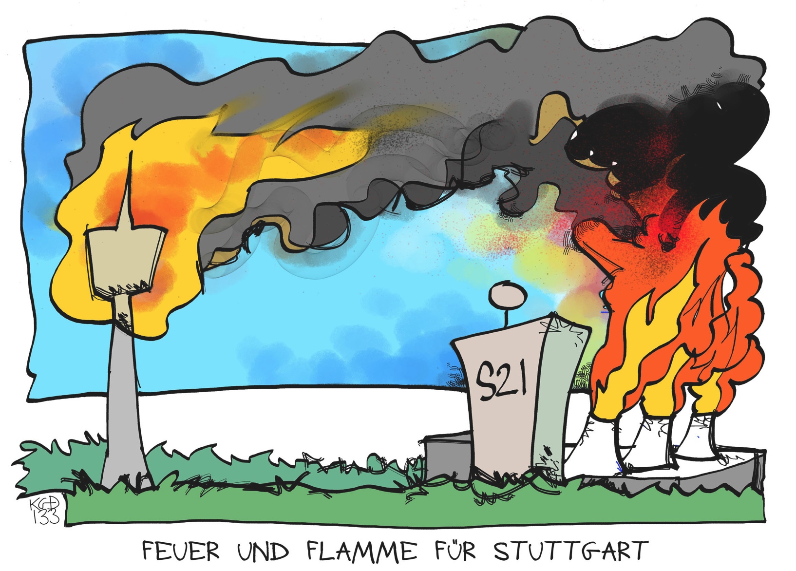 Feuer und Flamme für Stuttgart