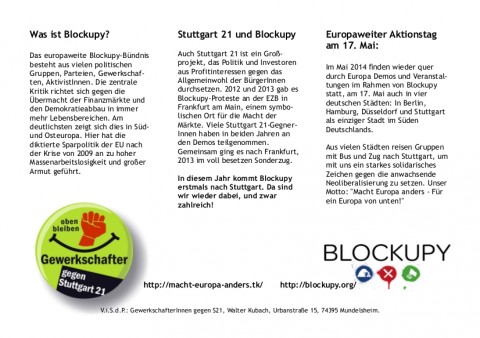 Flyer Text S21 Blockupy 2014