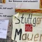 Hilfeschrei an der Stuttgarter Mauer