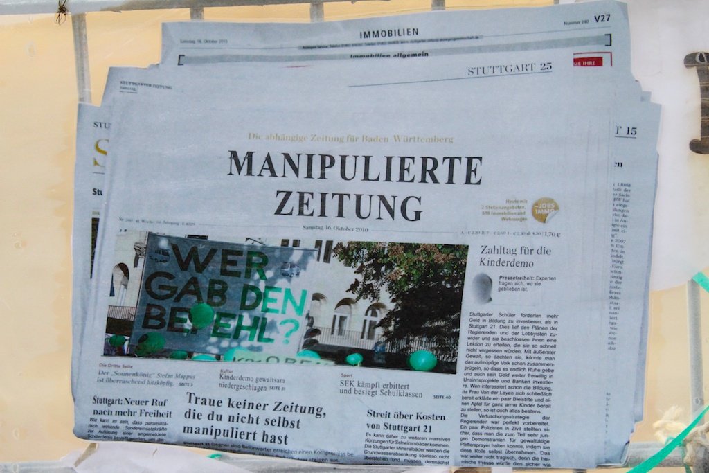 S21 Traue keiner Zeitung ©weiberg