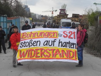 Zur Erinnerung Demo bei der Tunneltaufe 21.3.2014